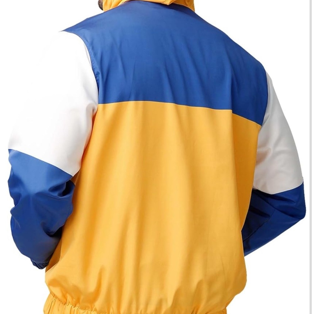 Golden State Warriors Blue and Yellow Windbreaker - Picture 2 of 4